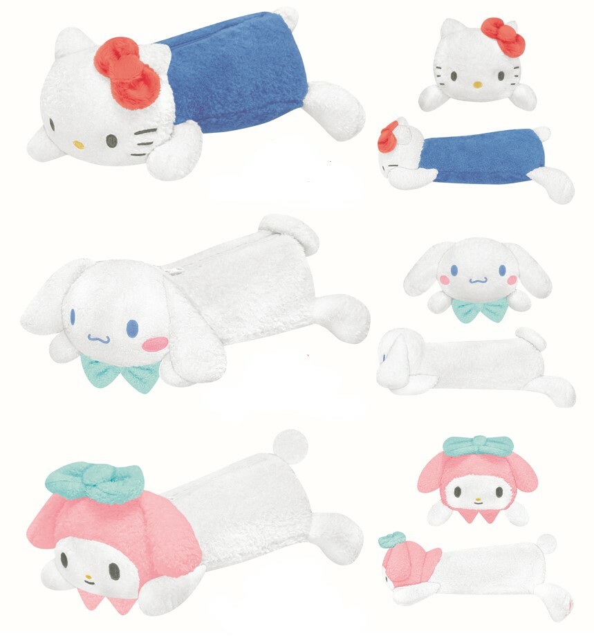 三麗鷗 絨毛筆袋 收納袋