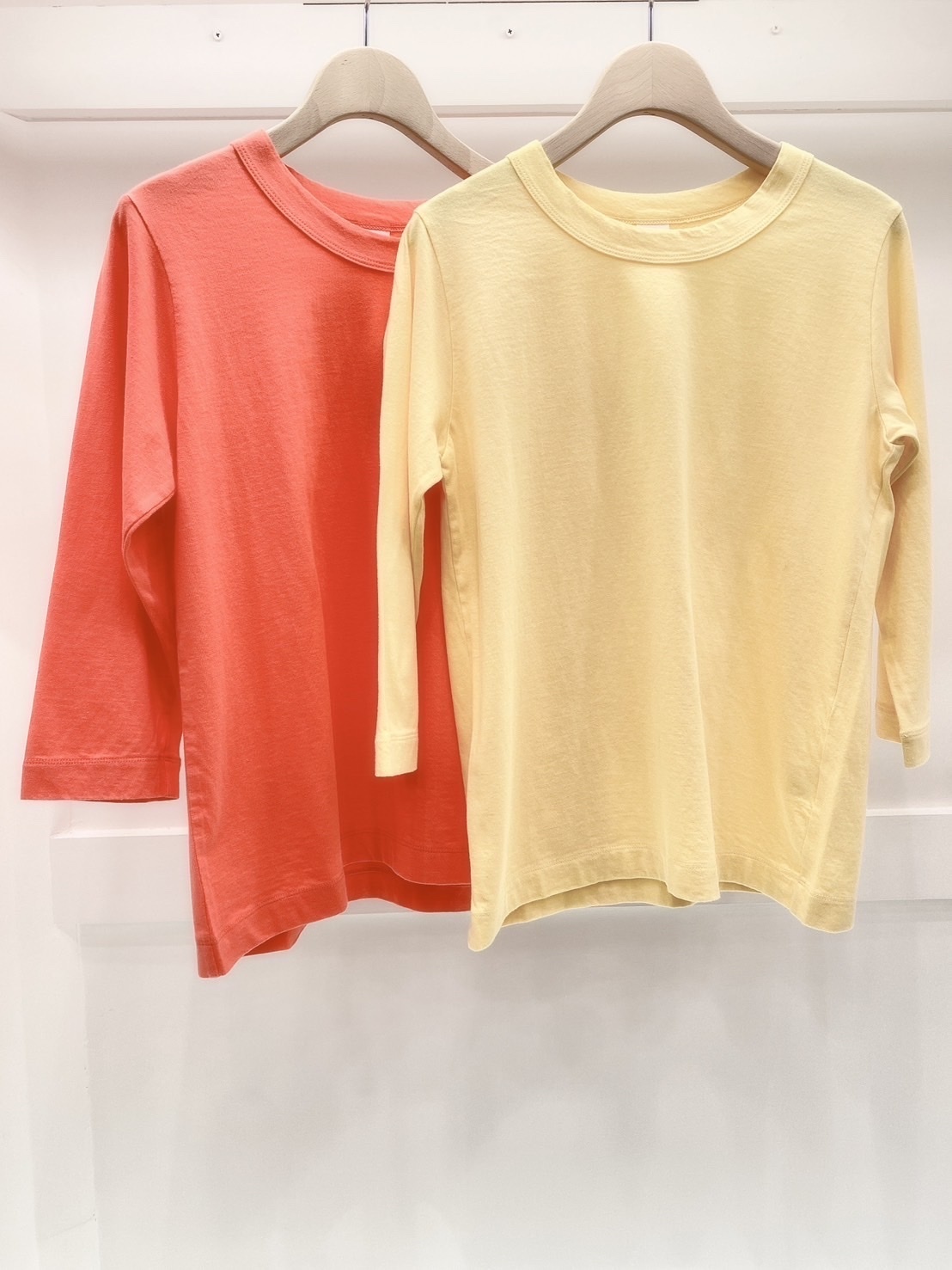 LAITERIE 蓬鬆的天竺 純色7分袖