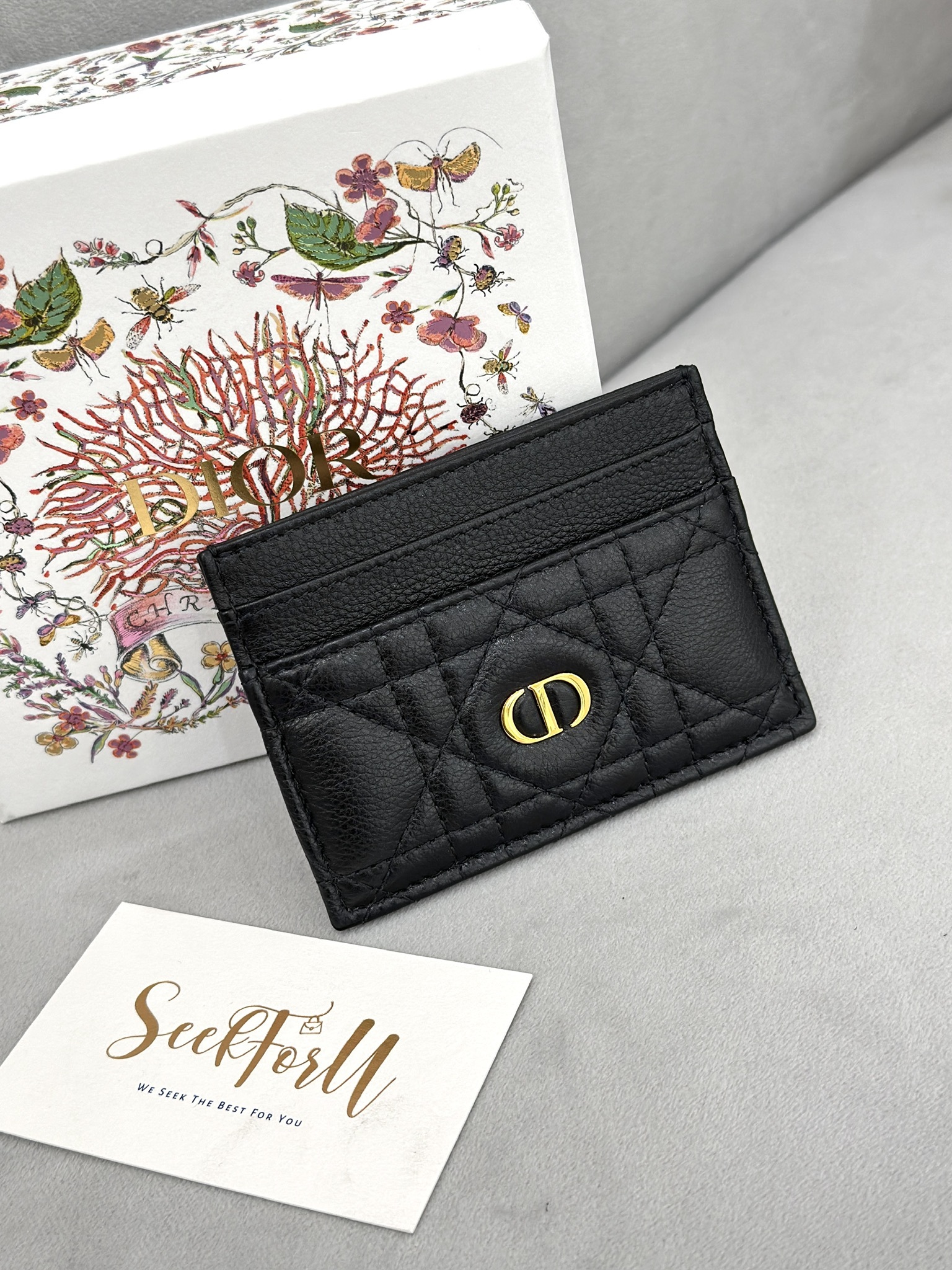 DIOR Caro Freesia Cardholder
