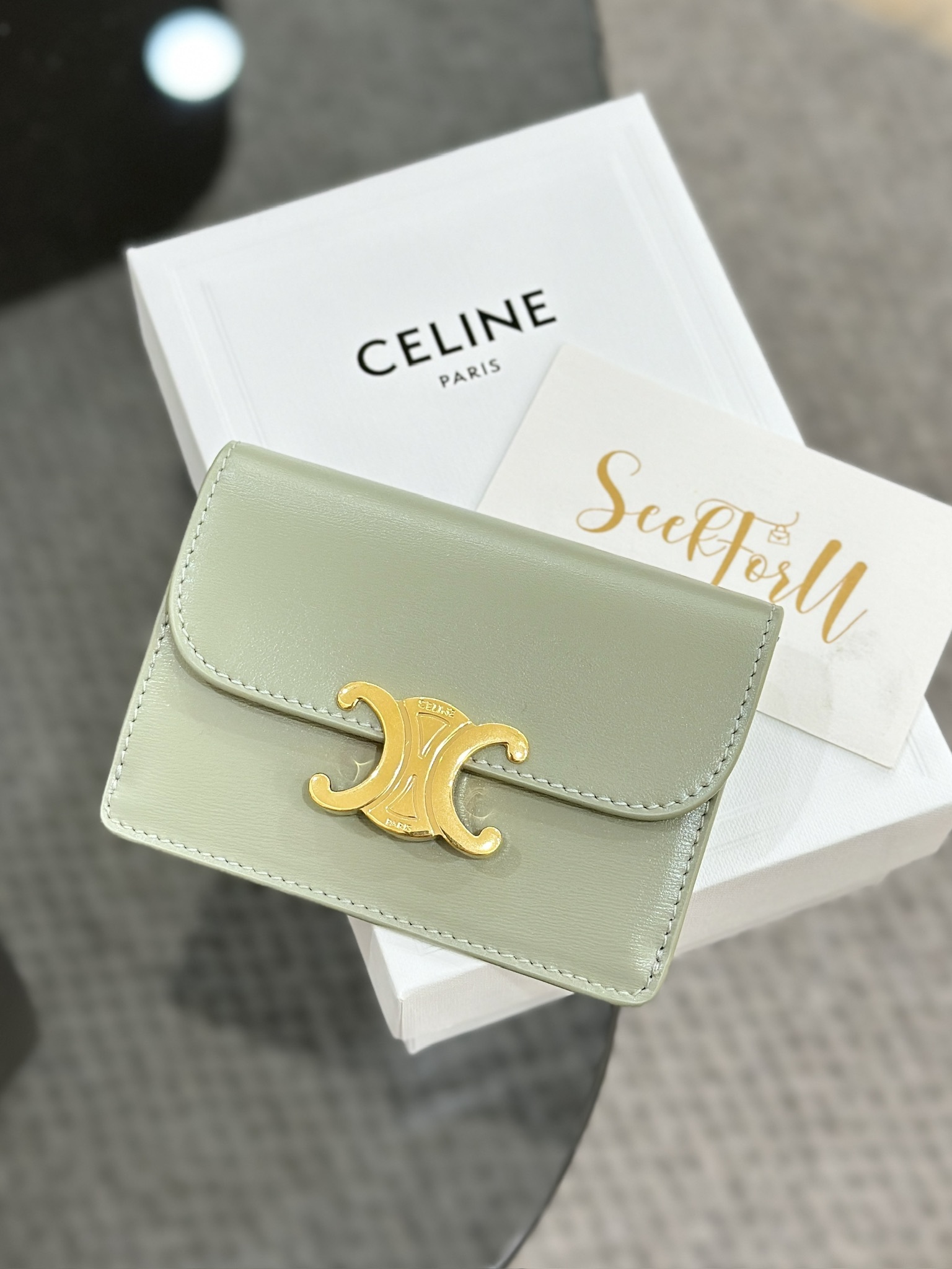 CELINE Cardholder With Flap