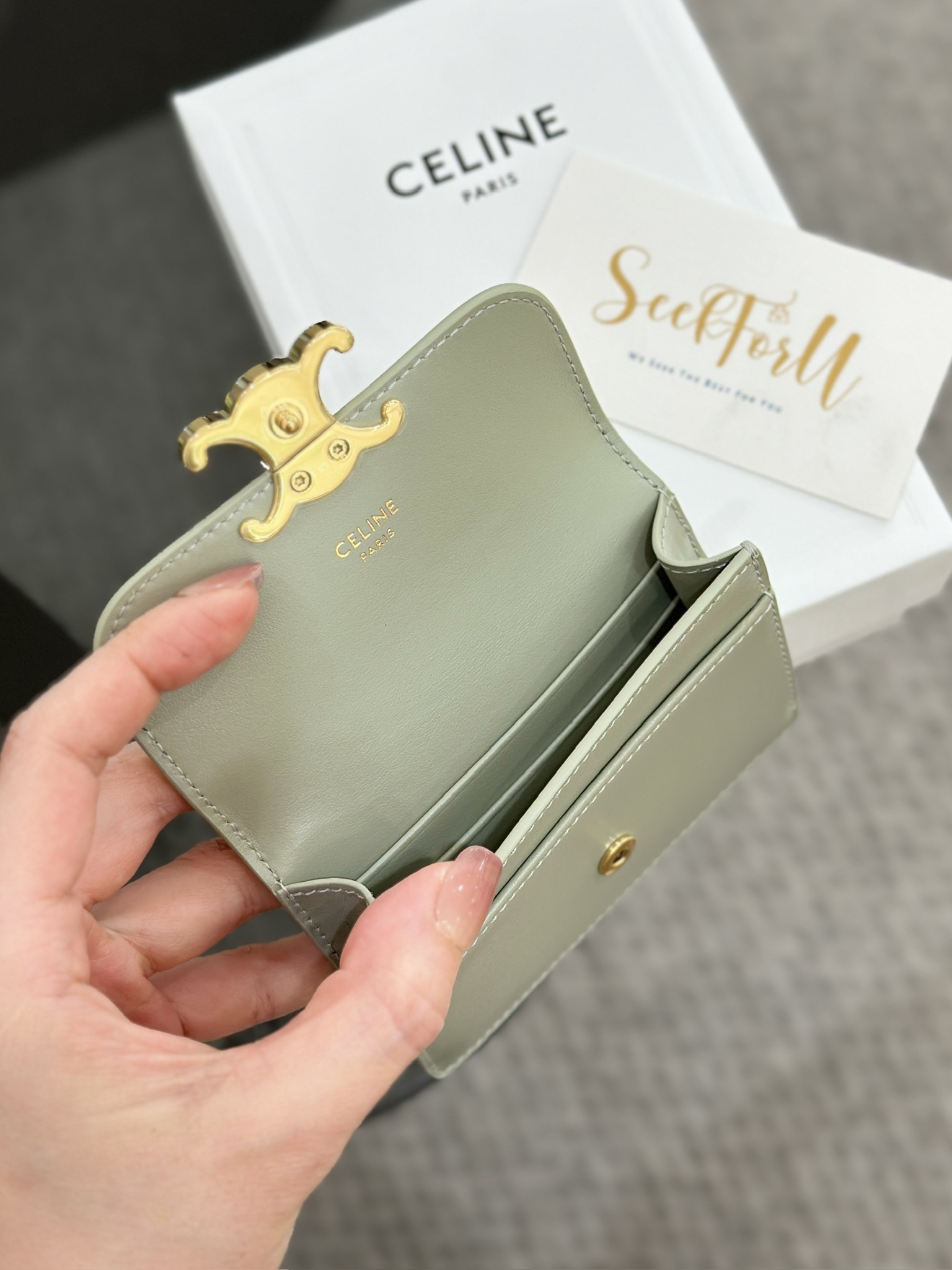 CELINE Cardholder With Flap