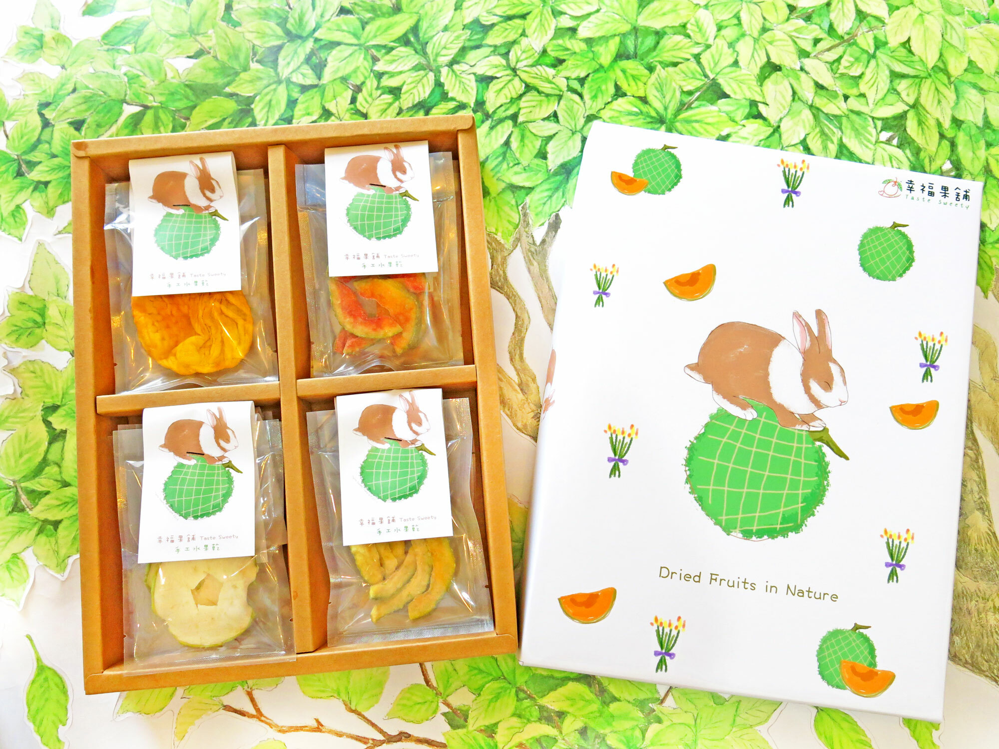 哈密兔水果乾禮盒4格(8入/12入/16入)