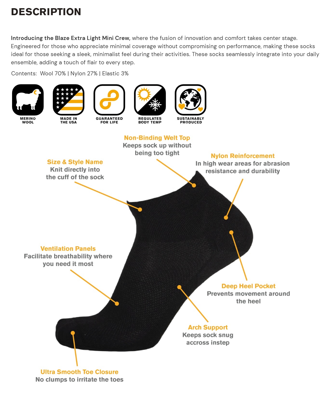 Point 6. Blaze, Extra Light, Mini Crew #6420 #STONE