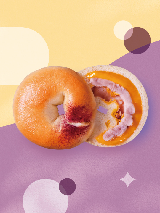 芋泥金莎貝果(冷凍)-2入組