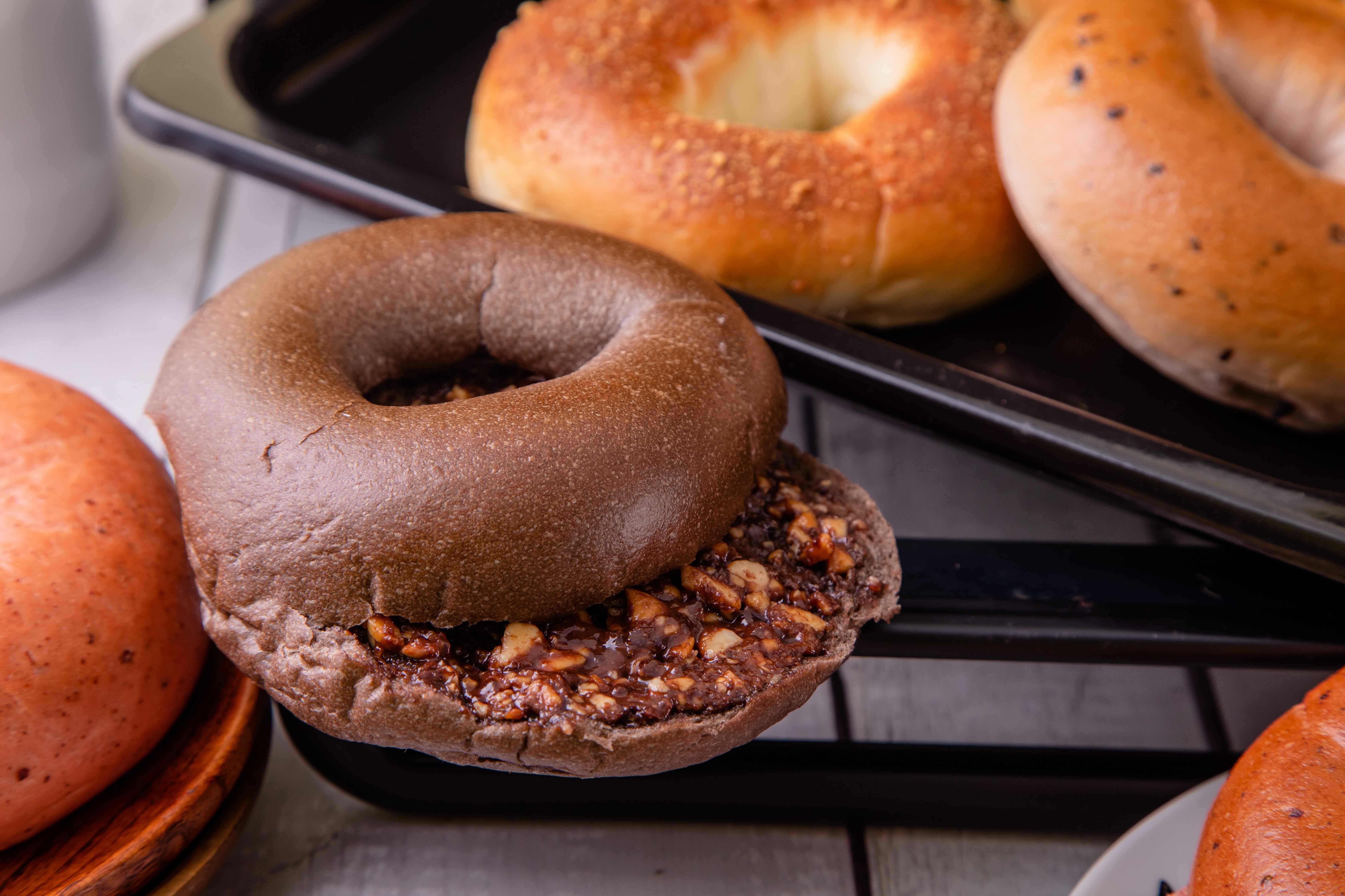 巧克尬花生貝果(冷凍)-2入組