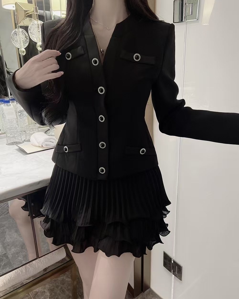 白瓷花印 (外套)