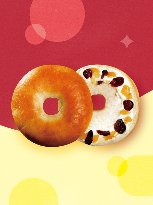 蜂蜜蔓越莓貝果(冷凍)-2入組