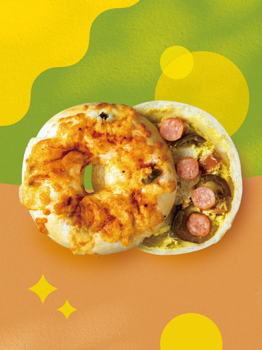 墨西哥脆腸 貝果(冷凍)-2入組