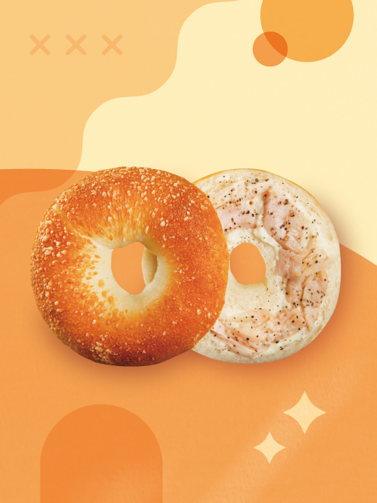 白醬燻雞貝果(冷凍)-2入組