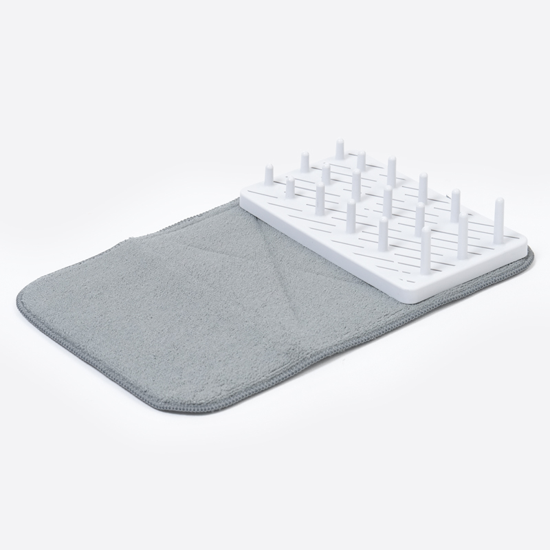 SP 碗盤瀝水架＆吸水墊/灰