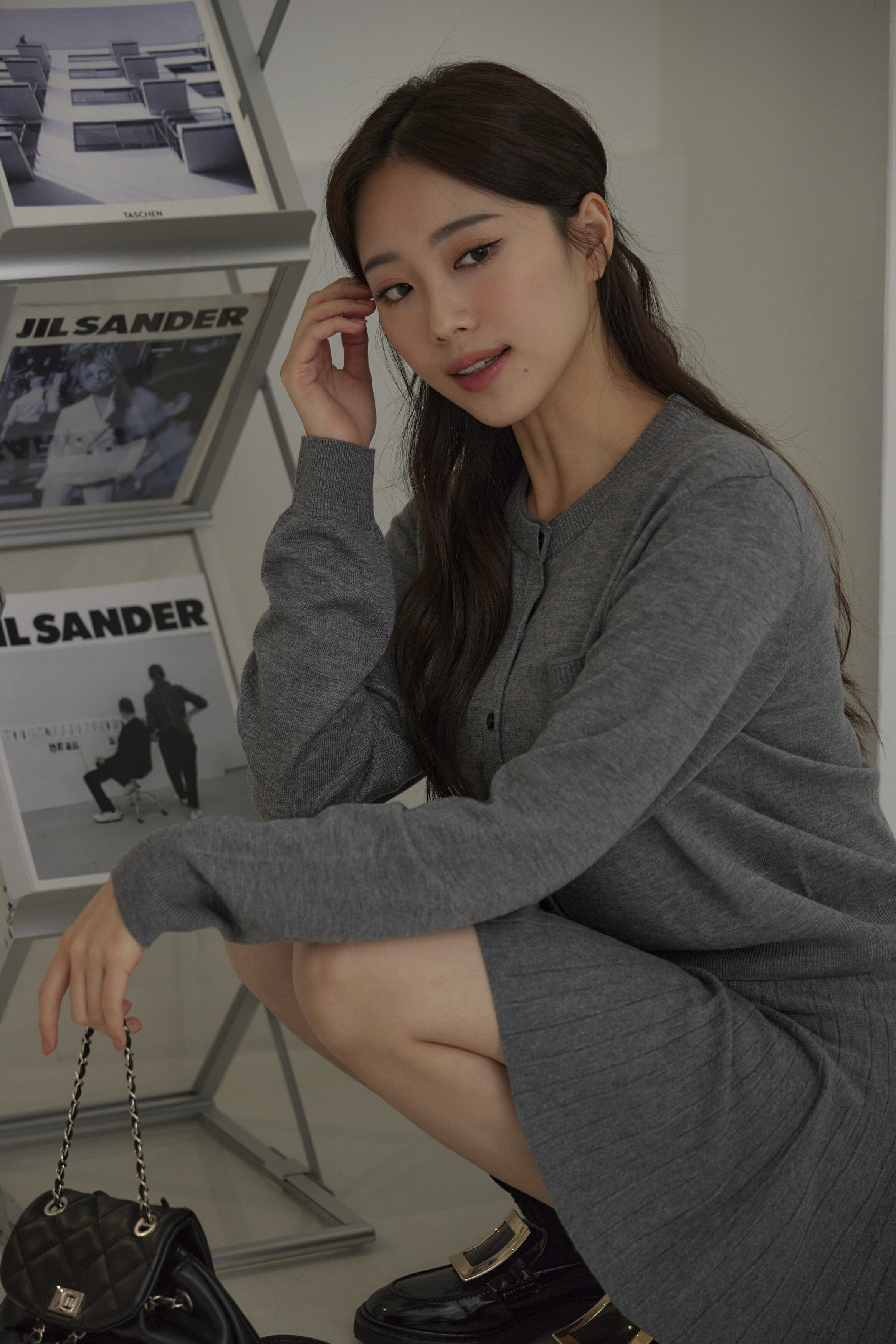 親膚棉羊毛混紡開襟針織