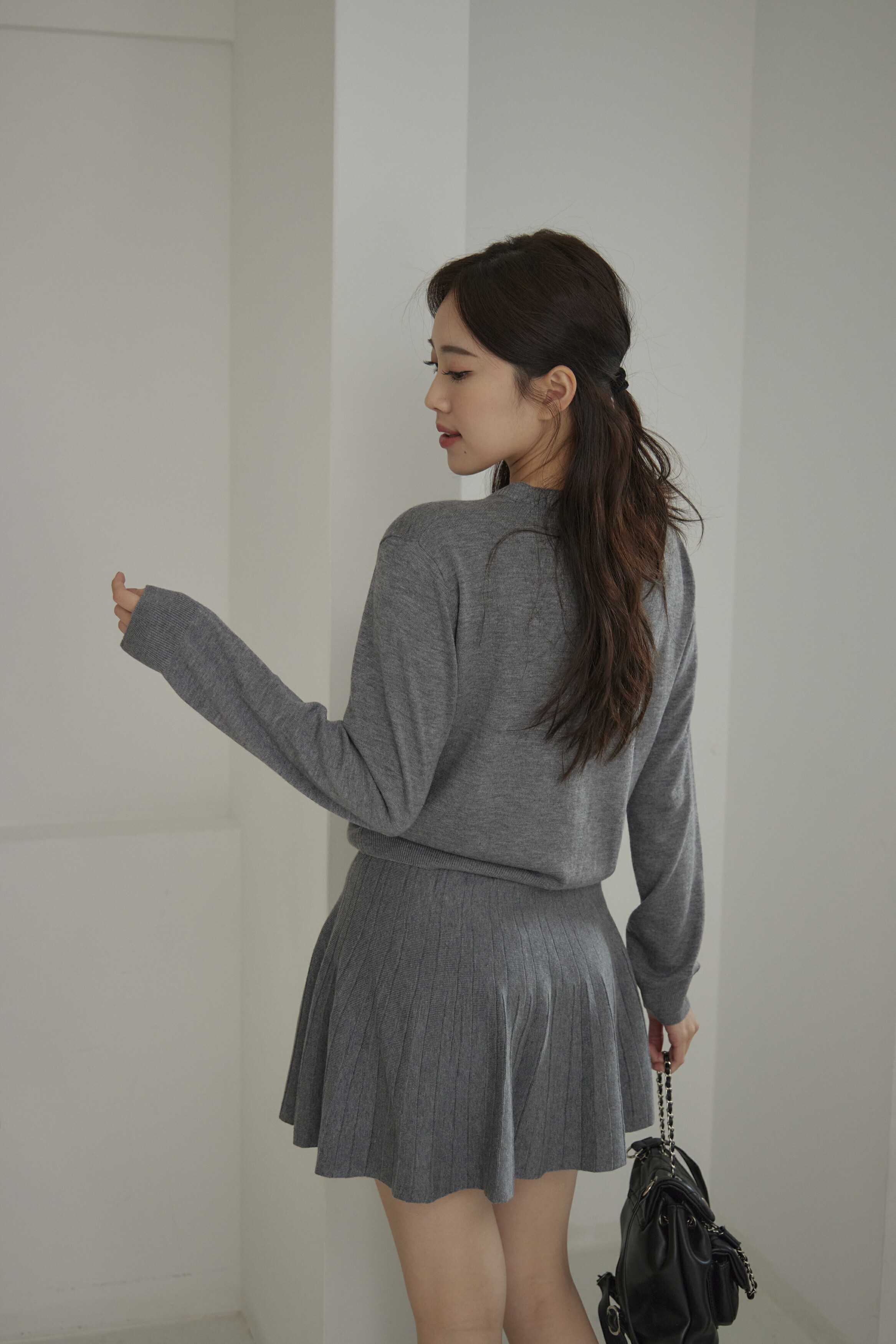 親膚棉羊毛混紡百褶褲裙