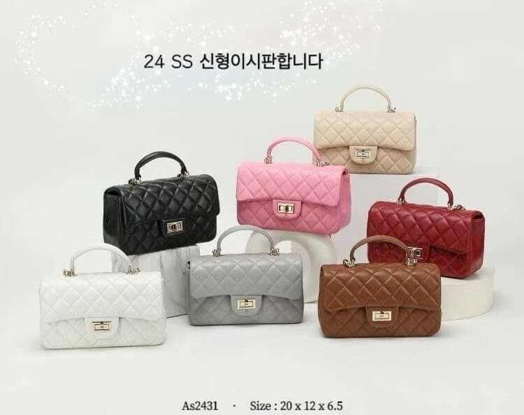 AS2431韓國真皮單柄鏈帶包