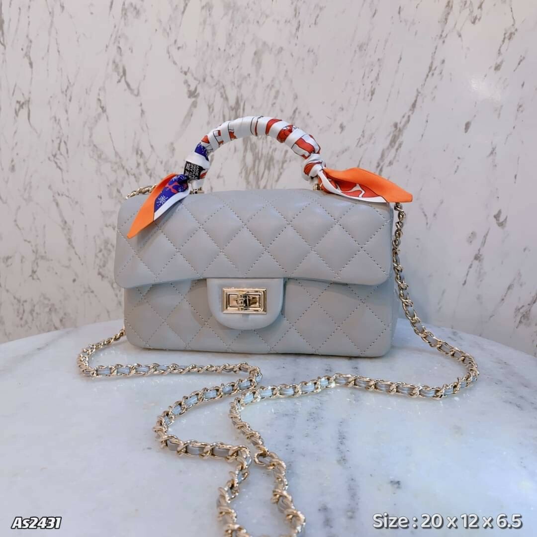 AS2431韓國真皮單柄鏈帶包