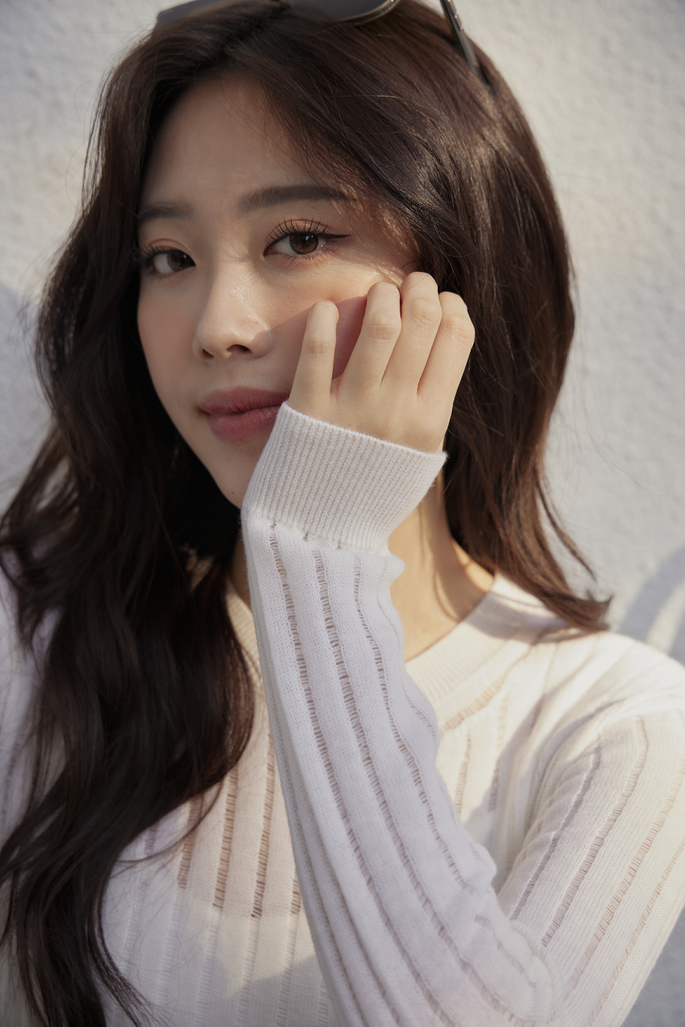 100%暖暖羊-透膚針織上衣（含內搭）