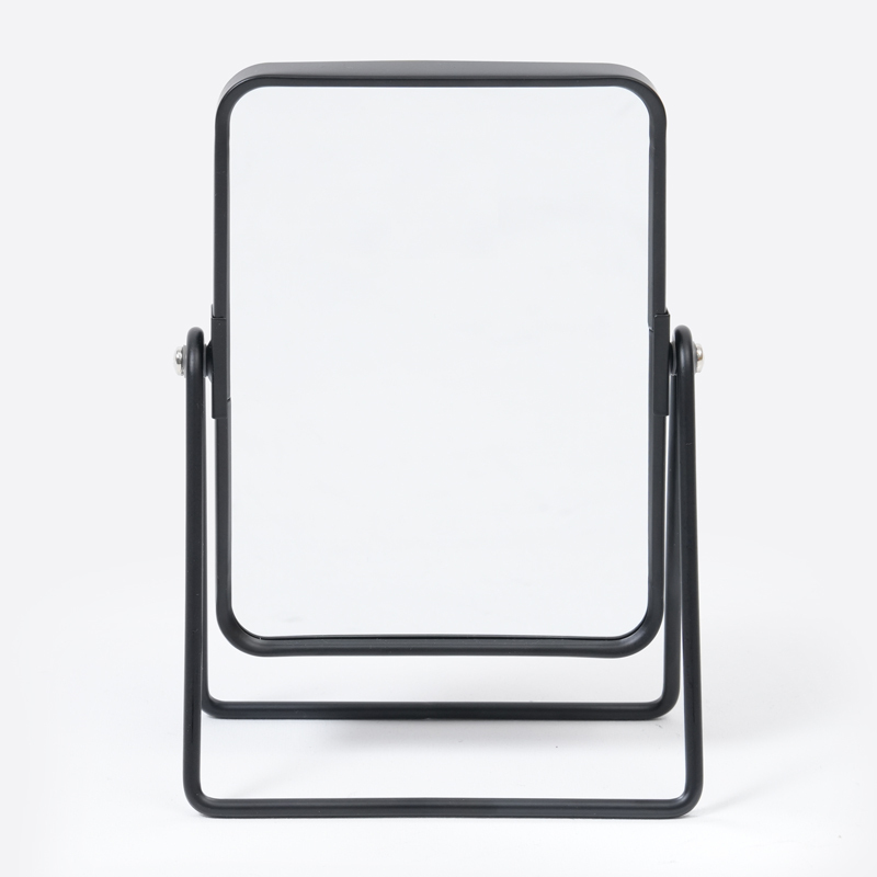 SP 鋼製方形桌鏡/黑 15.4x20.9cm