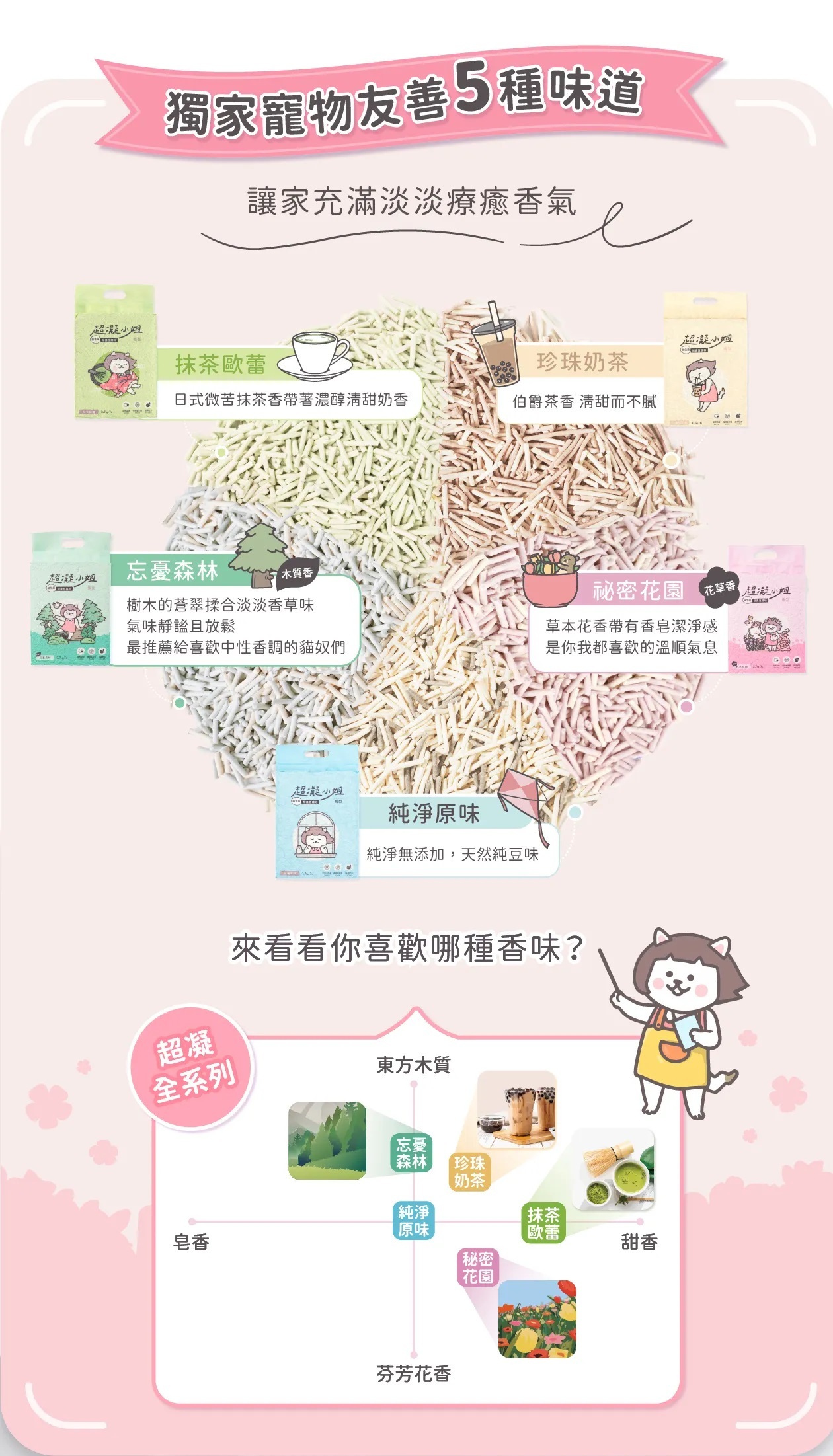 《箱購免運》超凝小姐｜益生菌除臭豆腐貓砂-條型 7L*6包