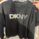 [S] DKNY LOGO LETTERING FRONT STUDS LONG SLEEVE SHIRT,BLACK, DP5T1164-BLK (SD1214)