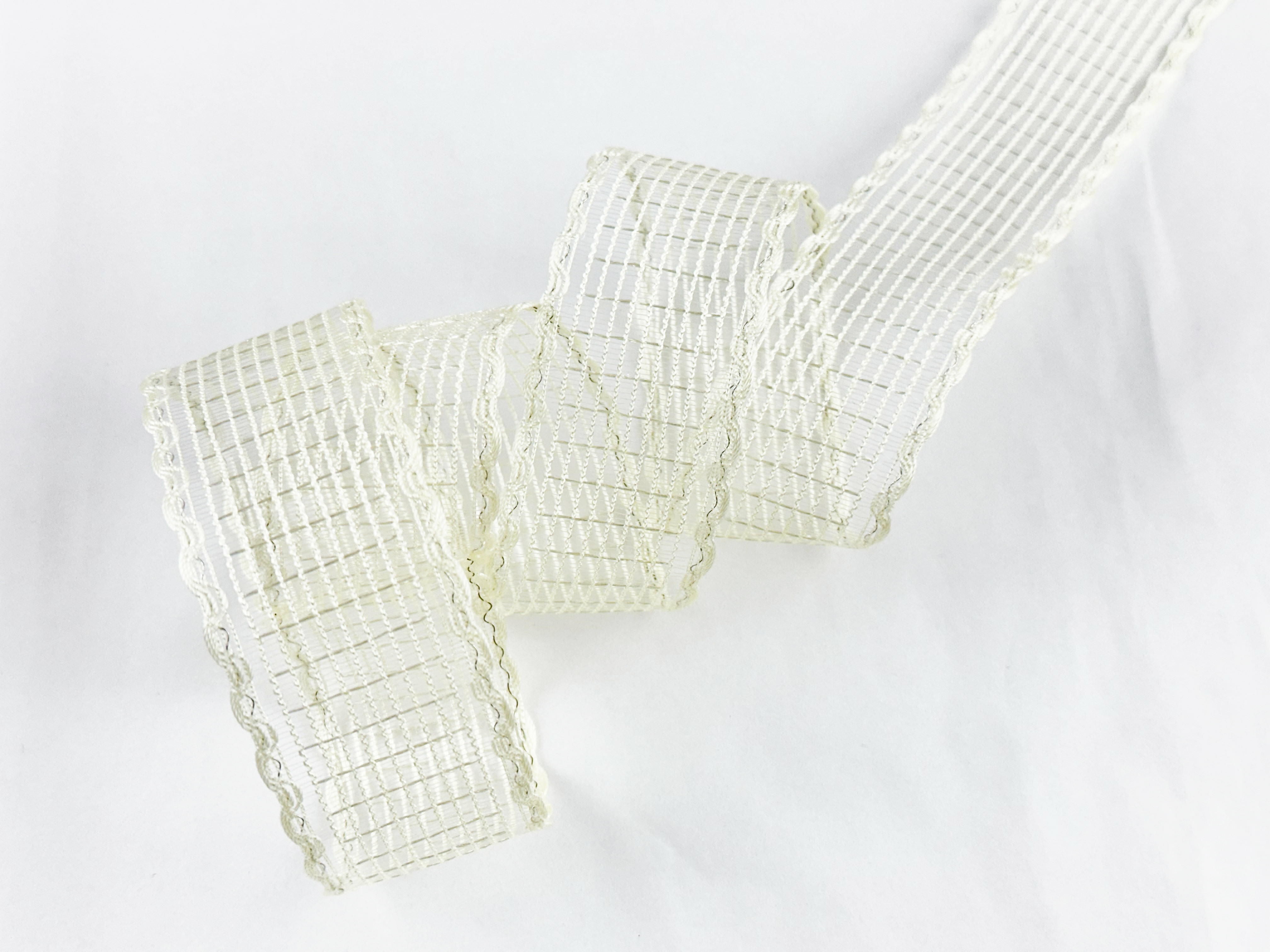 波浪編織帶/鐵絲_輕柔2色_25碼大捲_絕版Outlet