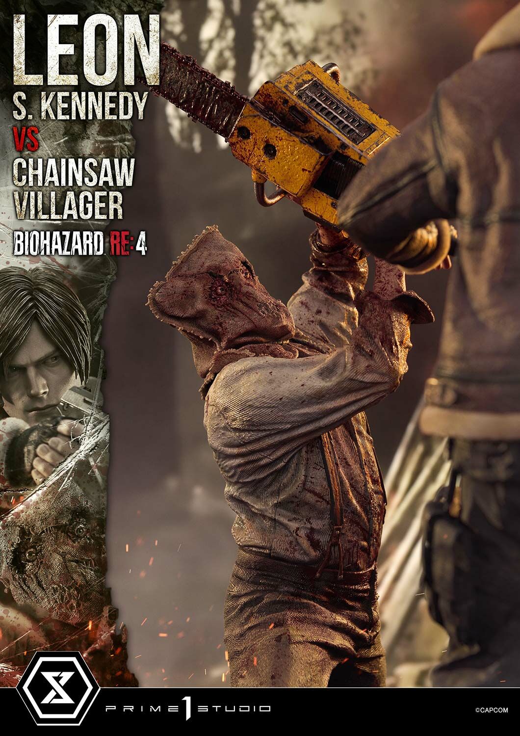 「ACG.GO」「預購」Prime 1 Studio  Ultimate Premium Masterline "Resident Evil 4" Leon S. Kennedy VS Chainsaw Villager 生化危機4