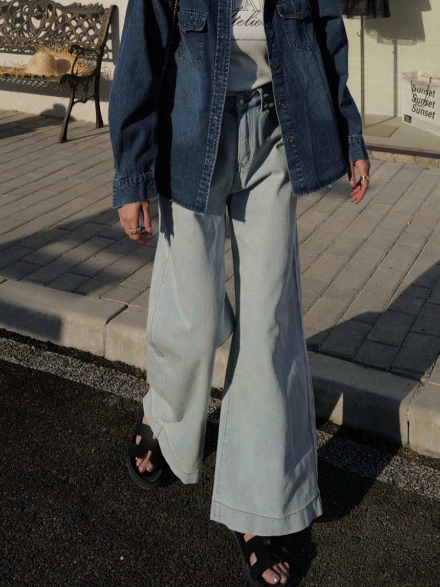 基礎款百搭落地牛仔褲*4色