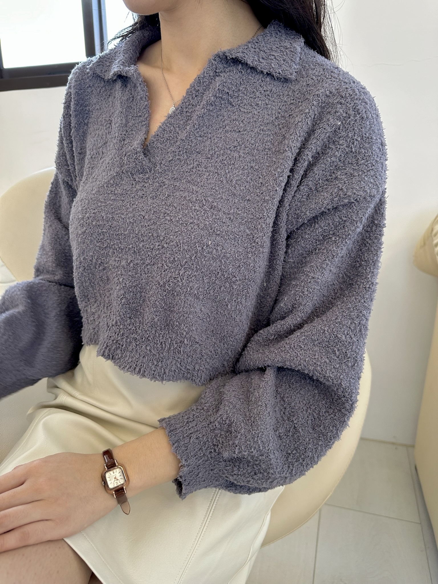 寶寶絨polo翻領上衣