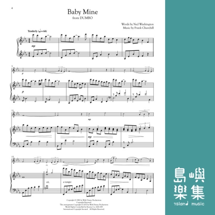 Disney Songs for Solo Violin & Piano -&nbsp;Score and Solo Part