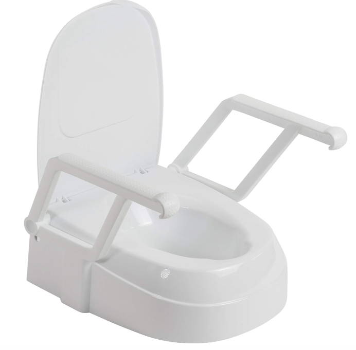 美國【Drive】坐廁增高器 (三段高度彈性調節，升降扶手)