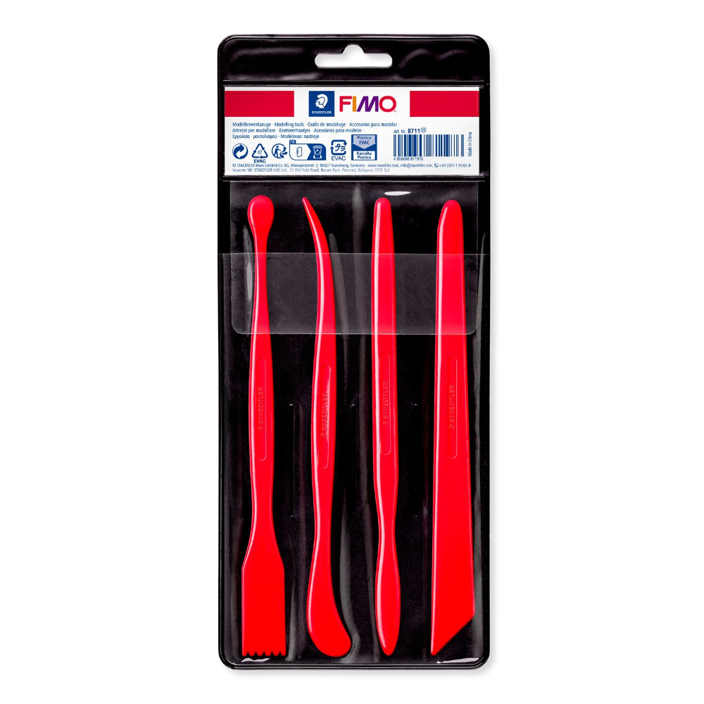 8711  軟陶專用4入工具組