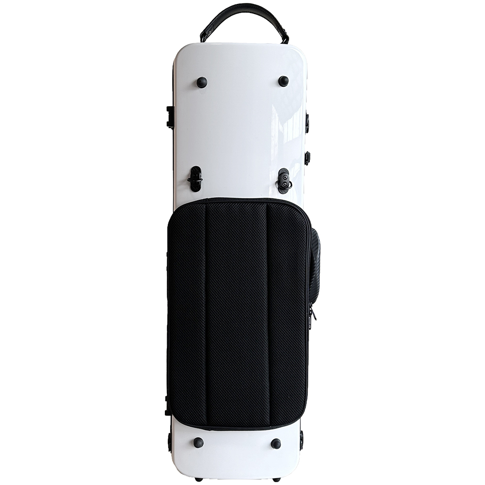 JML 亮澤系列 小提琴四方盒-譜袋 (亮面白)