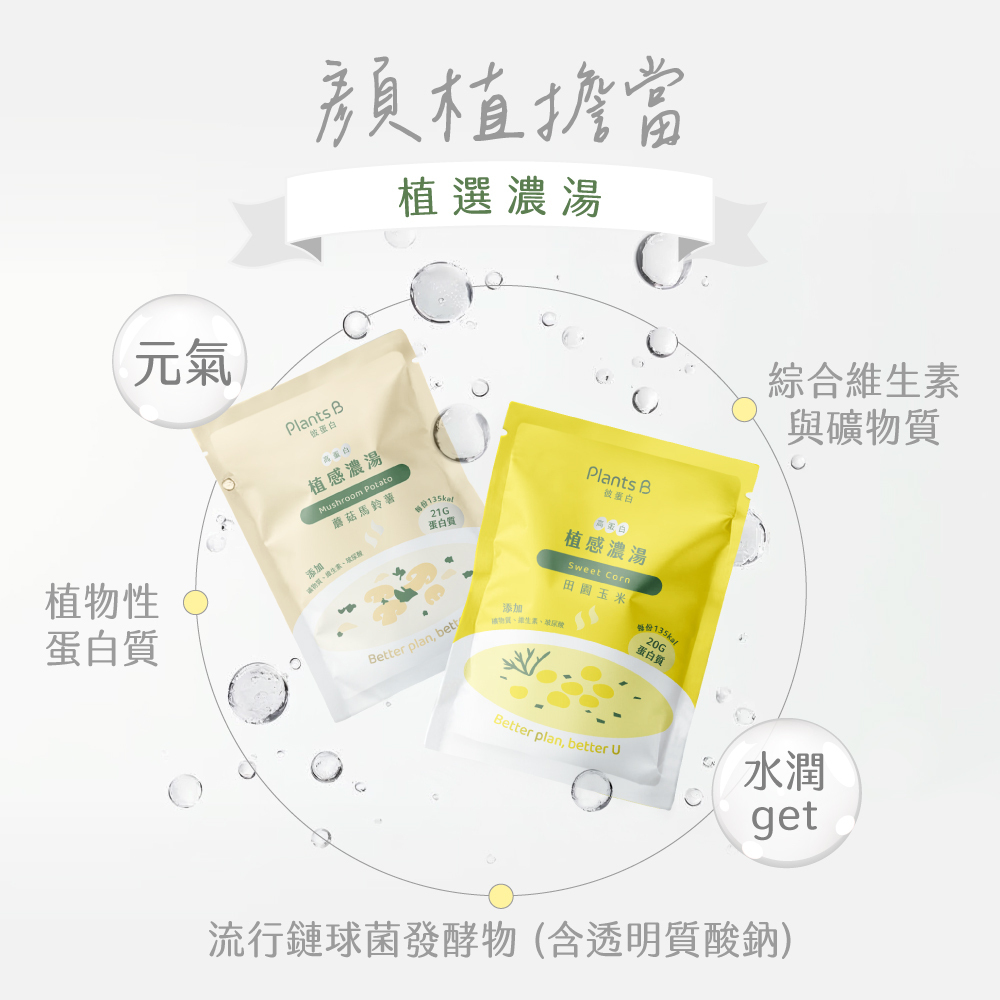 PlantsB彼蛋白 高蛋白植感濃湯 隨身包 (全素)35g