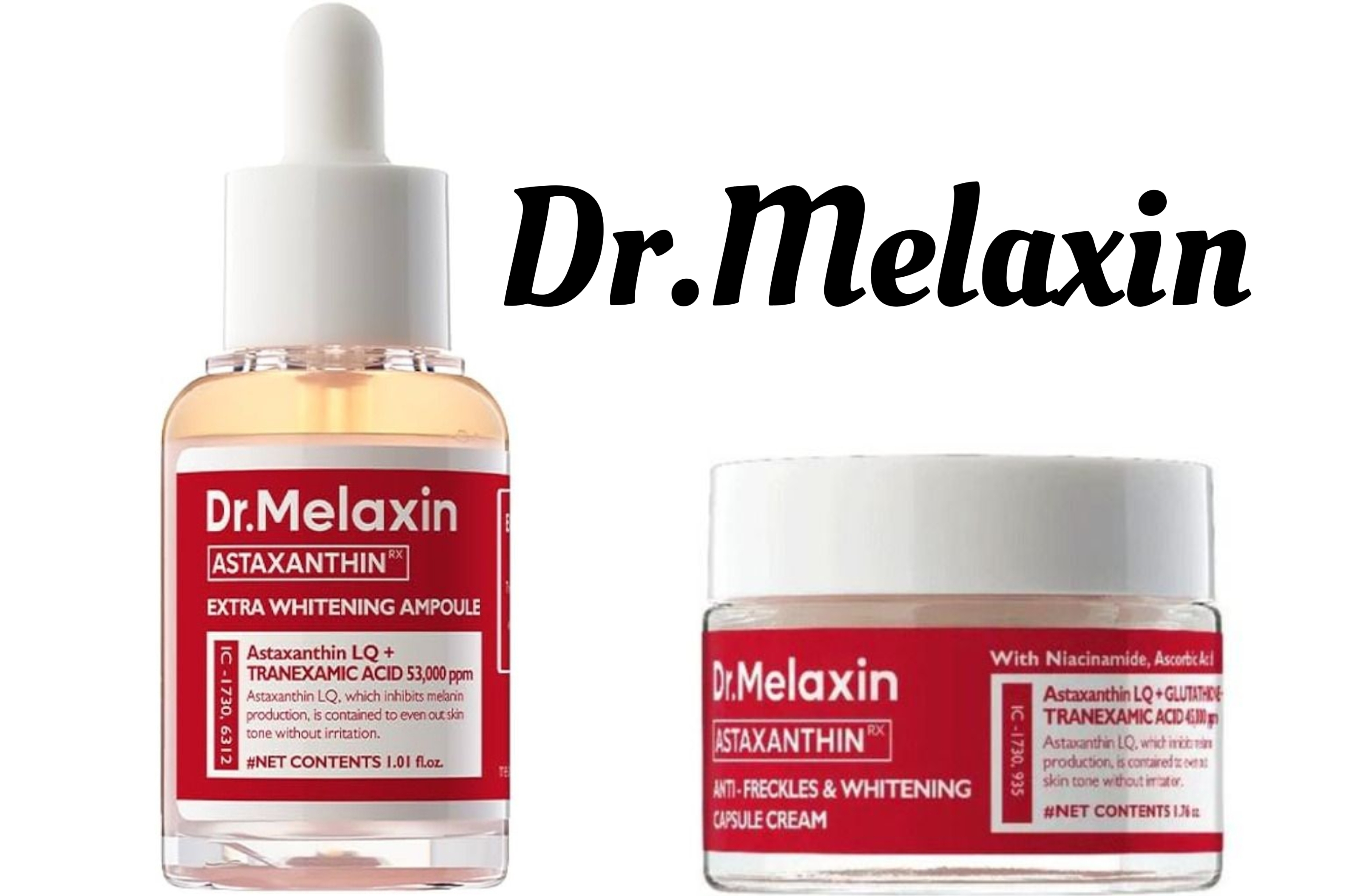 Dr.Melaxin - Astaxanthin Freckle Care (Ampoule & Cream)8809886481505*8809886481499