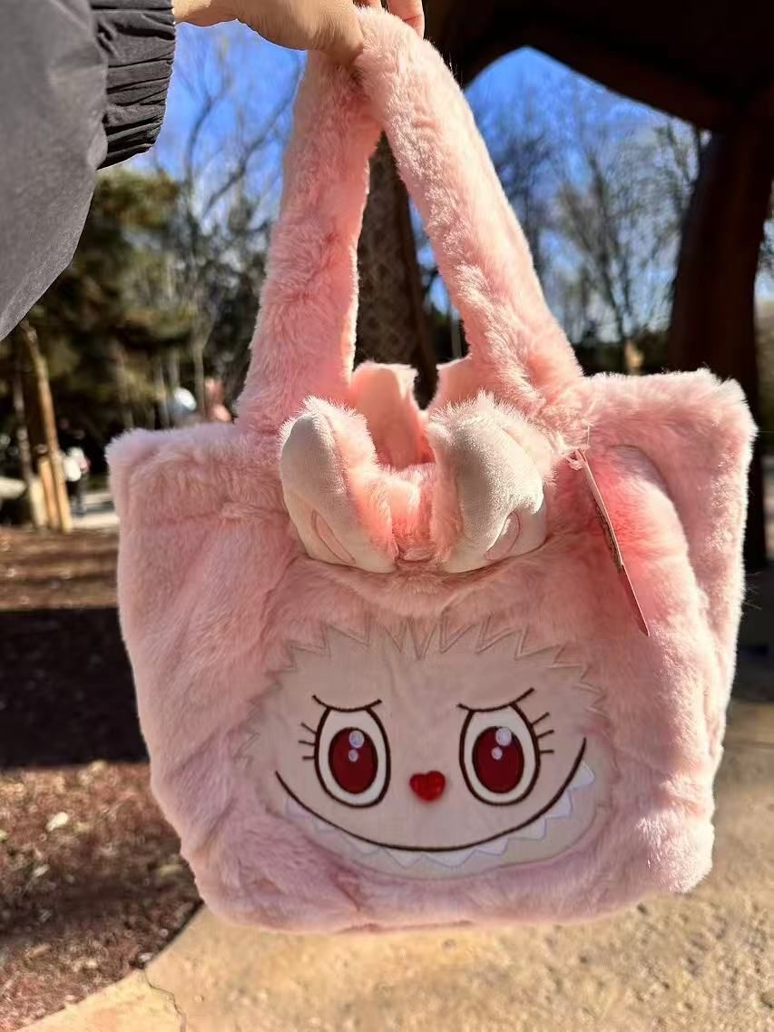 labubu 樂園mokoko毛絨單肩袋