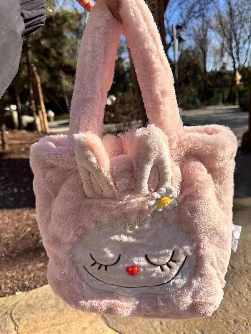 labubu 樂園mokoko毛絨單肩袋