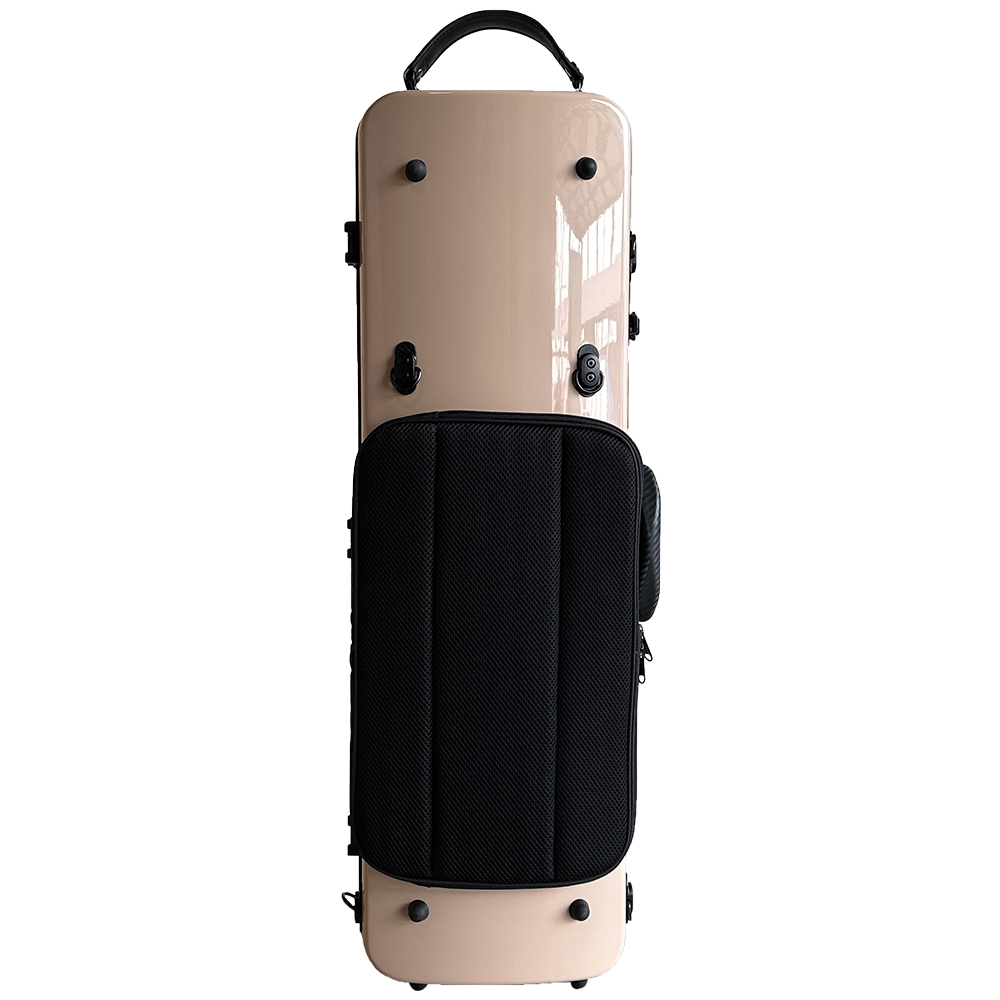 JML 亮澤系列 小提琴四方盒-譜袋 (亮面奶茶)