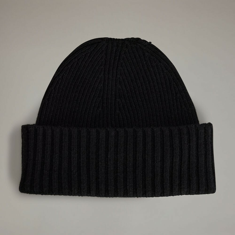 【 Y-3  NY BEANIE 針織帽 - 黑 】