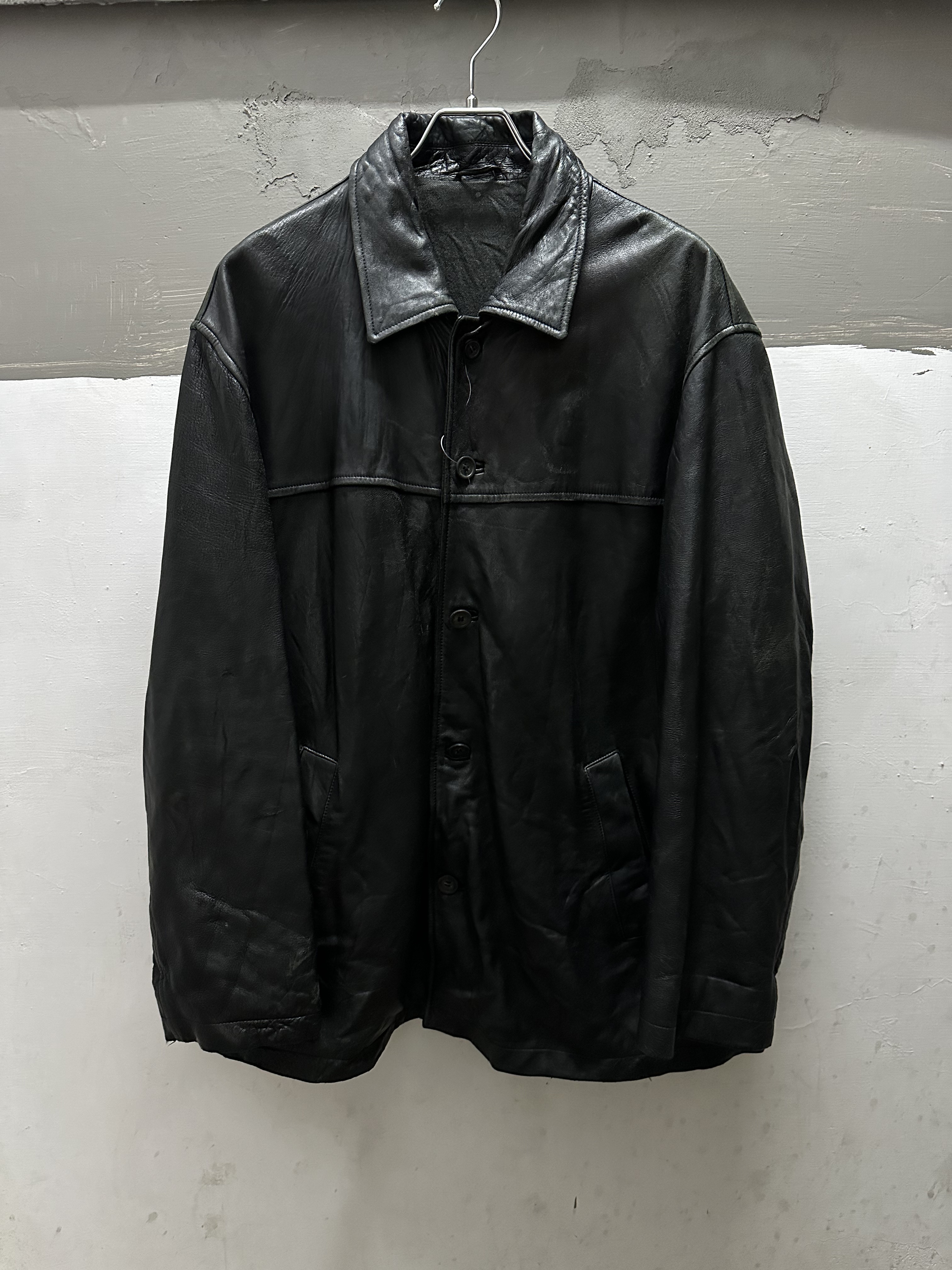 EURO Aderdeen Leather Car Coat Type Leather Jacket