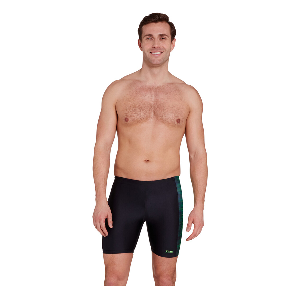 ZOGGS 男性《綠線心靈》 運動五分泳褲