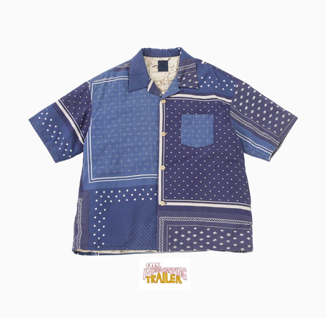 VISVIM ICT 2025 S/S WALLIS DOWN SHIRT S/S (C/SI) NATURAL DYE *羽絨 - NAVY PRE ORDER ITEM (預訂中)