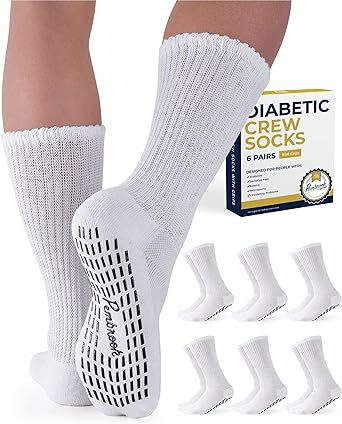 美國【Pembrook】糖尿護理專用防滑襪 (6對裝)