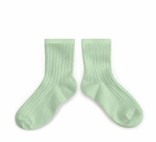 (預購) COLLEGIEN 羅紋短襪 La Mini - 251 Verveine 淺綠