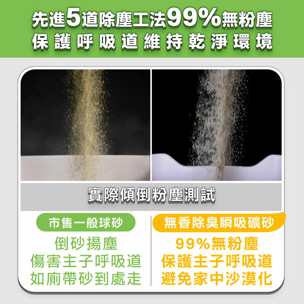 臭味滾｜無香除臭瞬吸貓砂 礦砂4KG (單包賣場)(新包裝)