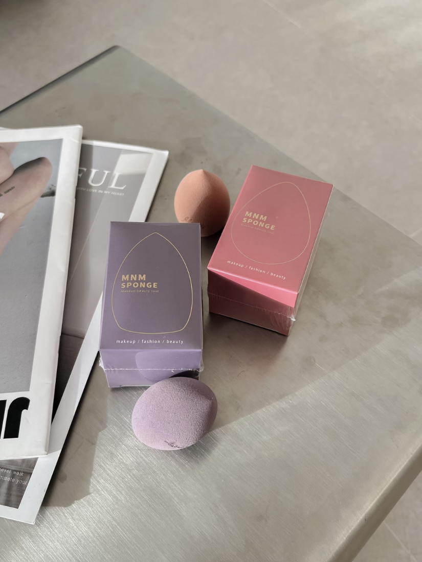 【 限量現貨 】MNM 品牌美妝蛋 蛋型 斜切 兩切