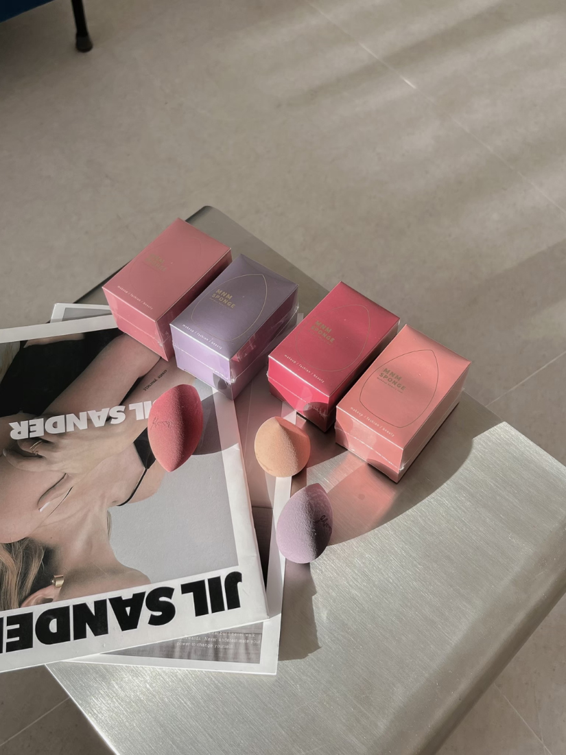 【 限量現貨 】MNM 品牌美妝蛋 蛋型 斜切 兩切