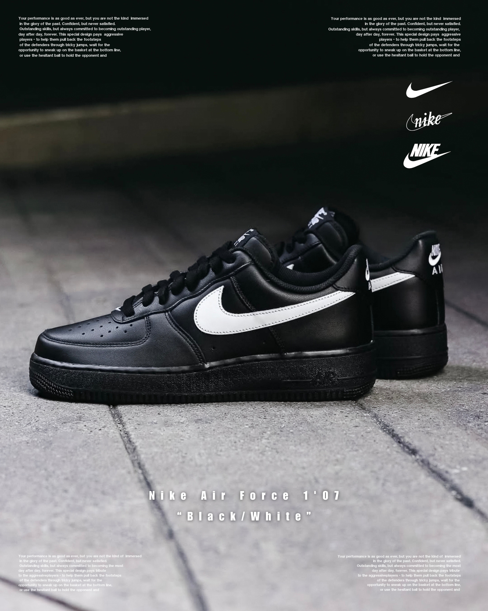 『限時二日 激似Ambush聯名款 💥』Nike Air Force 1’07 “Black/White”