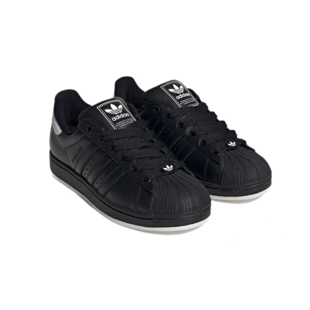 ADIDAS SUPERSTAR II 全黑 貝殼鞋 休閒鞋 中性鞋款 JR0029