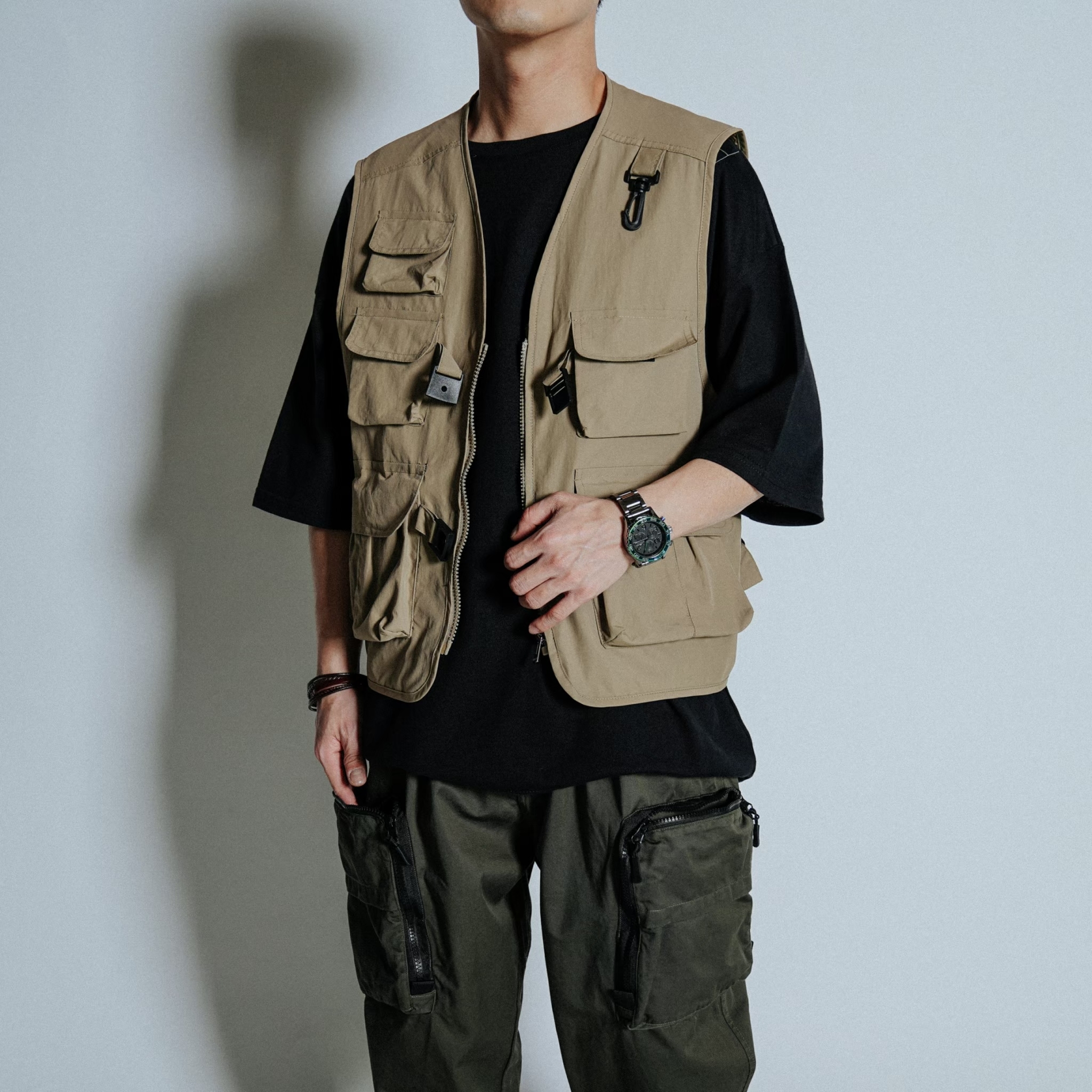 SBG 防潑水機能戰術釣魚工裝背心 SB0793