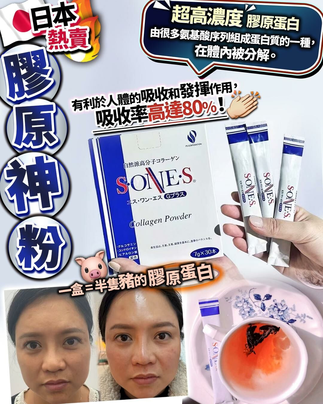 日本膠原粉 一盒30小包