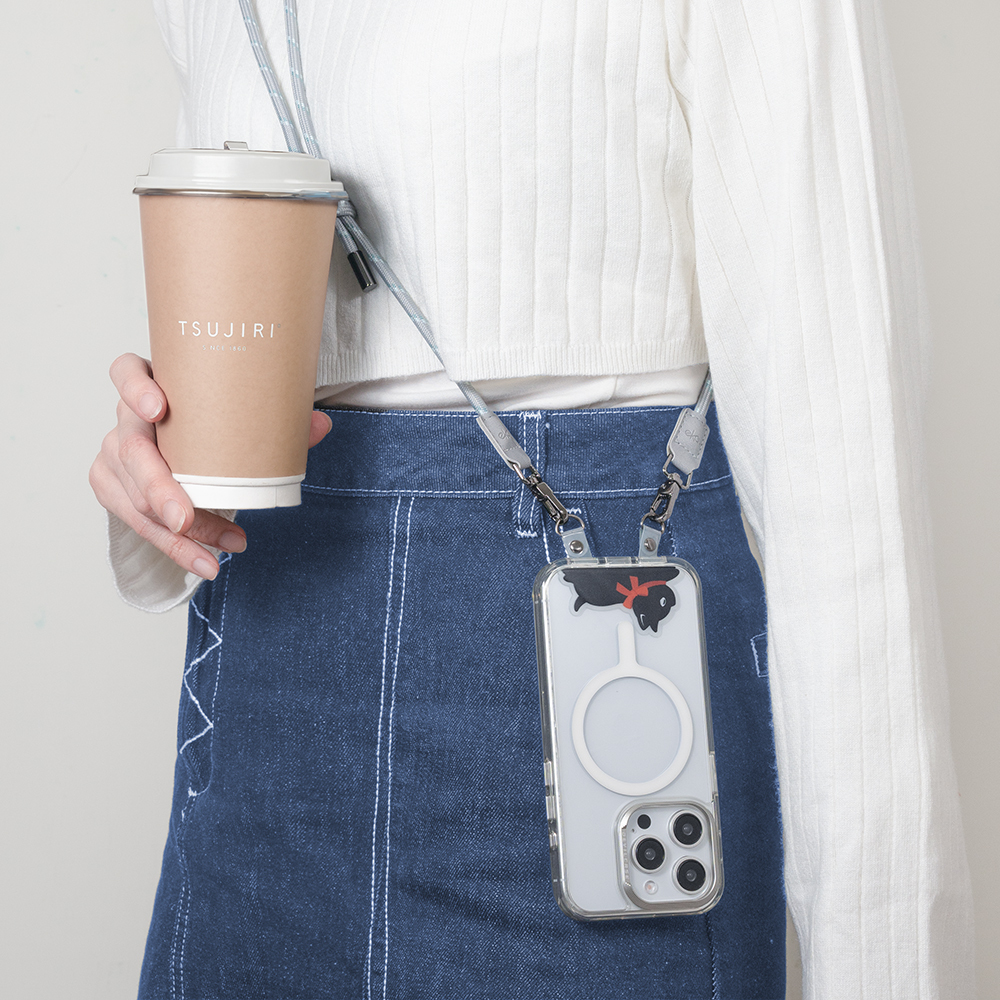 趣味雙環手機掛繩夾片