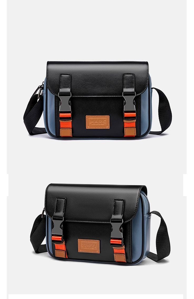 25SS男款郵差配色包包-藍預購